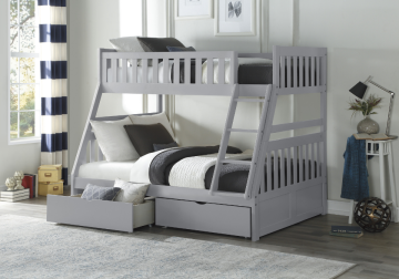 Orion Twin/Full Bunk Bed w/ Storage Boxes