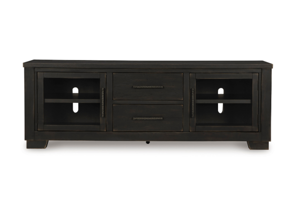 Galliden Black 80" TV Stand - Image 4