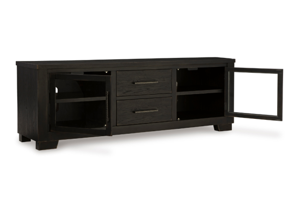 Galliden Black 80" TV Stand - Image 2