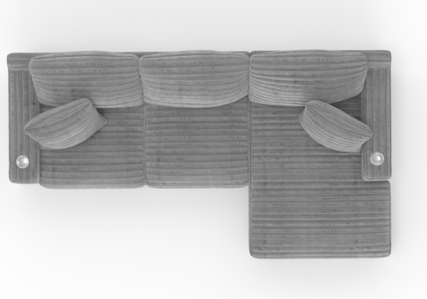 Comfrey Moonstruck 2pc RAF Chaise Sectional - Image 4