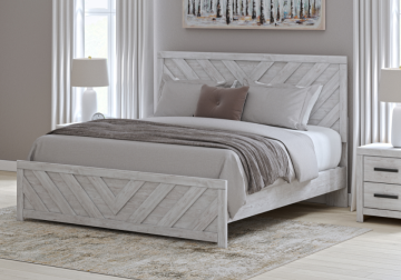 Alternative view of Cayboni Whitewash King Bed Set