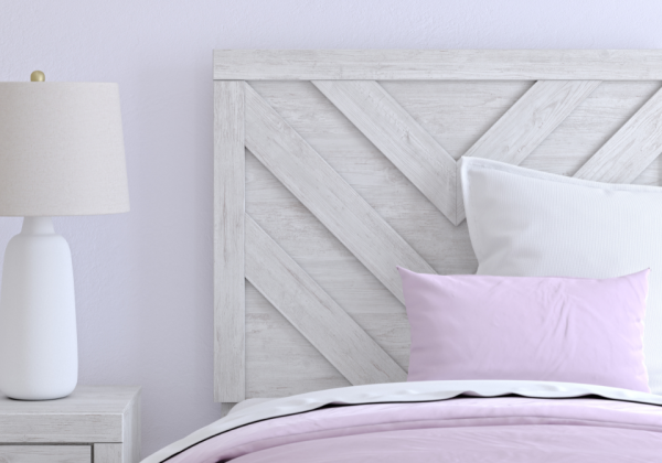 Cayboni Whitewash Twin Bed - Image 2