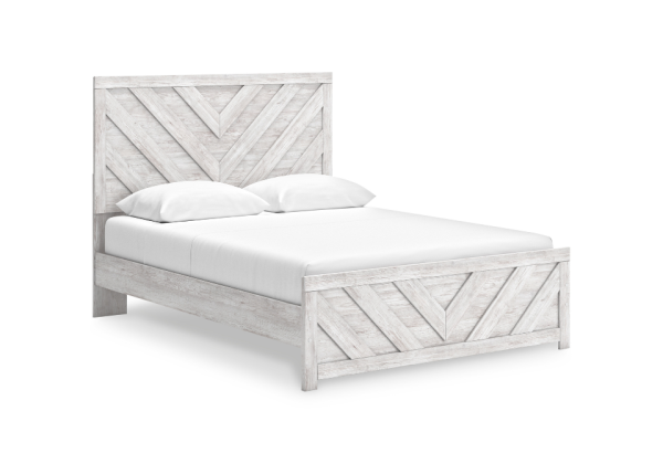 Cayboni Whitewash Queen Bed - Image 4
