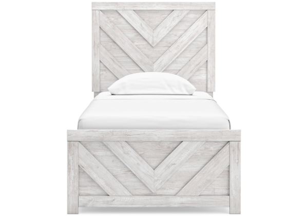 Cayboni Whitewash Twin Bed - Image 3