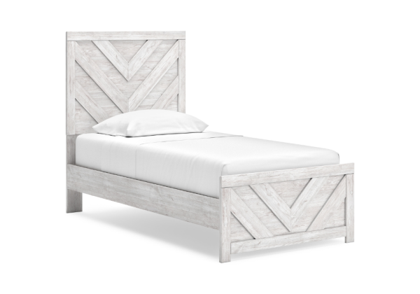 Cayboni Whitewash Twin Bed - Image 4