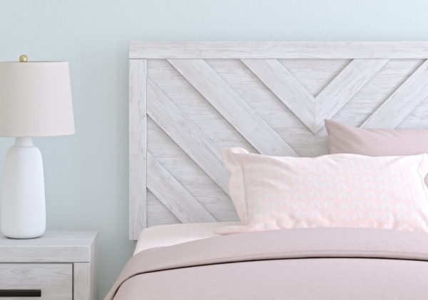 Cayboni Whitewash Full Bed Set - Image 2