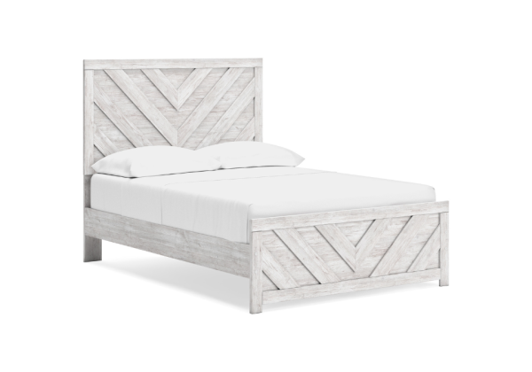 Cayboni Whitewash Full Bed Set - Image 4