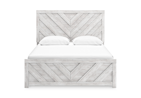 Cayboni Whitewash Queen Bed - Image 3