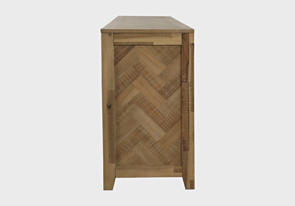 Bryce Natural TV Stand with Fireplace - Image 5
