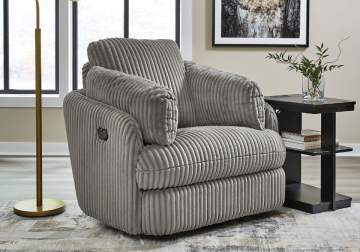 Tie-Breaker Fog Swivel Glider Recliner