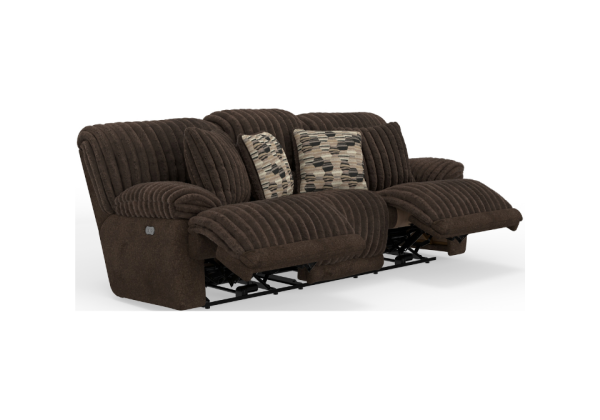 Hollifield Chocolate Power Reclining Sofa Set - Image 4