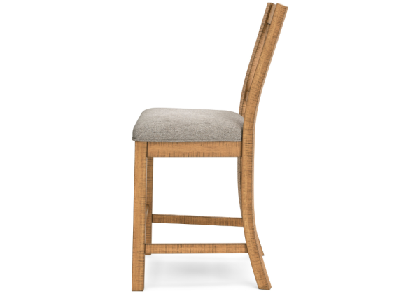 Havonplane Brown Upholstered Barstool - Image 4