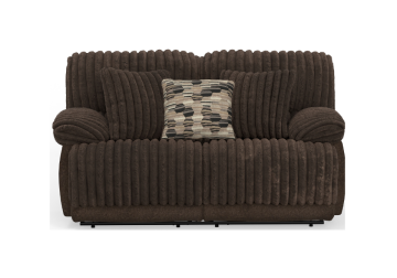 Hollifield Chocolate Power Reclining Loveseat