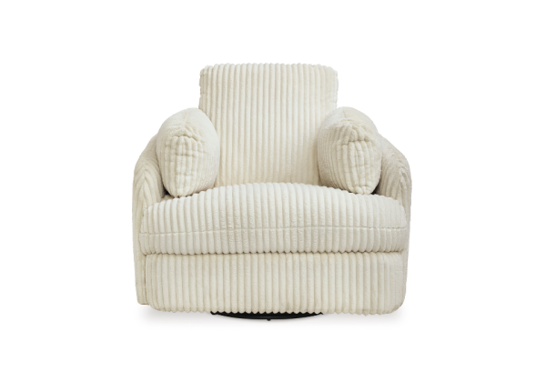 Tie-Breaker Ivory Swivel Glider Recliner - Image 2