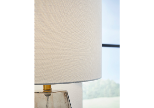 Taylow Gray Glass Lamp - Image 3