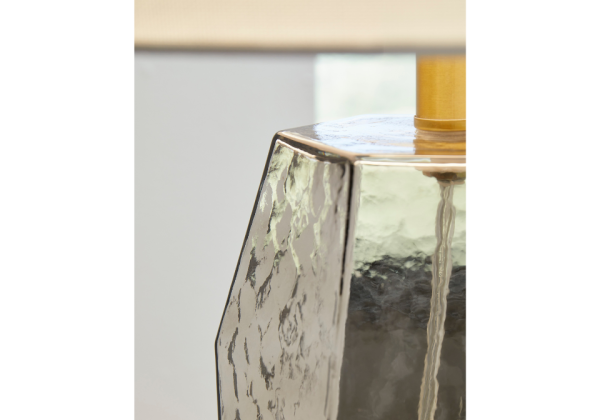 Taylow Gray Glass Lamp - Image 4