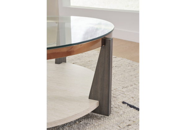 Frazwa Round Cocktail Table - Image 3