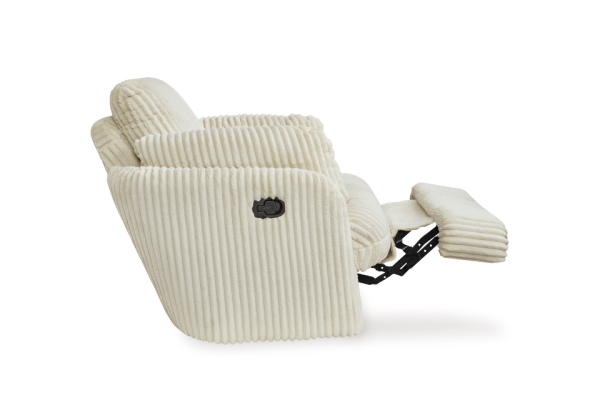 Tie-Breaker Ivory Swivel Glider Recliner - Image 4