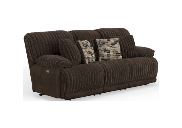 Hollifield Chocolate Power Reclining Sofa - Image 3