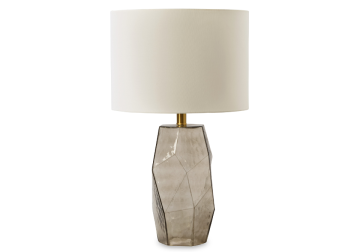 Taylow Gray Glass Lamp