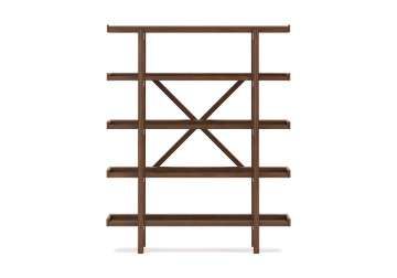 Alternative view of Lyncott Brown Bookcase