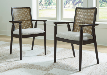Galliden Black Dining Arm Chair