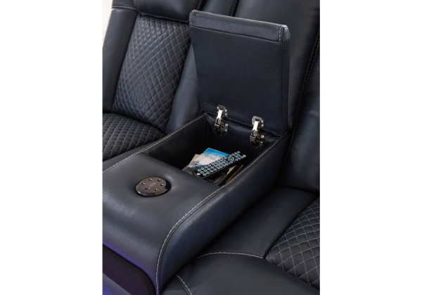 Fyne-Dyme Sapphire Power Reclining Sofa Set - Image 7
