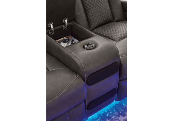 Fyne-Dyme Shadow Power Reclining Sofa Set - Image 7