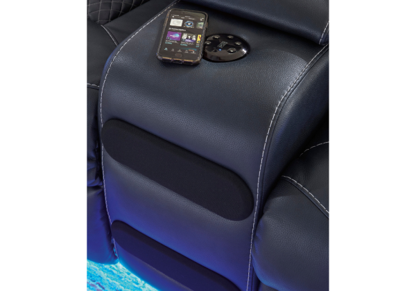 Fyne-Dyme Sapphire Power Reclining Loveseat - Image 7