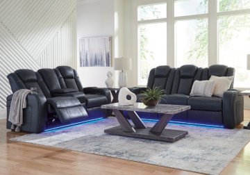 Alternative view of Fyne-Dyme Sapphire Power Reclining Sofa Set