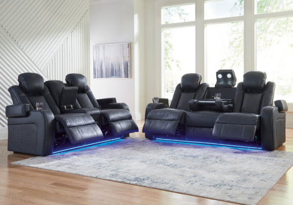 Fyne-Dyme Sapphire Power Reclining Sofa Set - Image 3