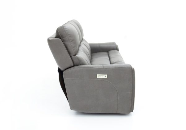 Leon Smoke Power Reclining Sofa - Image 4