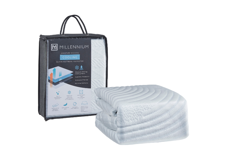 Extra Cooling White King Mattress Protector
