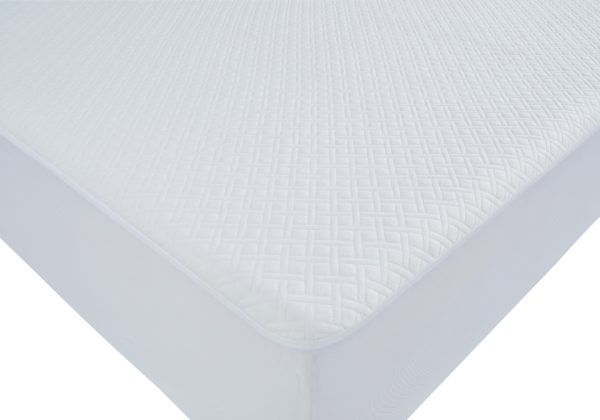 Basic White Twin Mattress Protector - Image 3