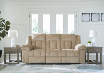 Tip-Off Wheat Power Reclining Sofa