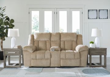 Tip-Off Wheat Power Reclining Loveseat