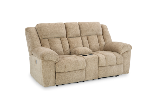 Tip-Off Wheat Power Reclining Loveseat - Image 2