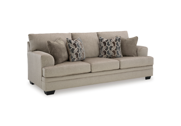 Stonemeade Queen Taupe Sofa Sleeper - Image 3