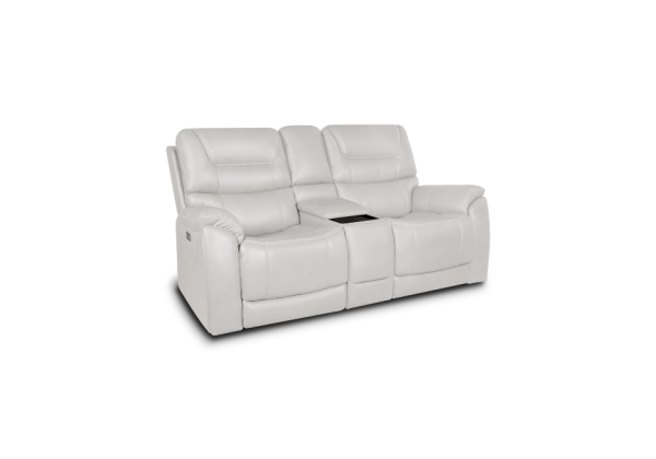 Turin Dove Power Reclining Loveseat - Image 2