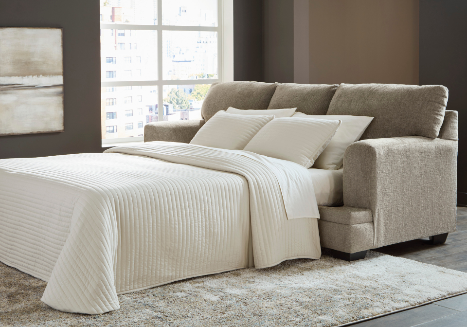 Stonemeade Queen Taupe Sofa Sleeper
