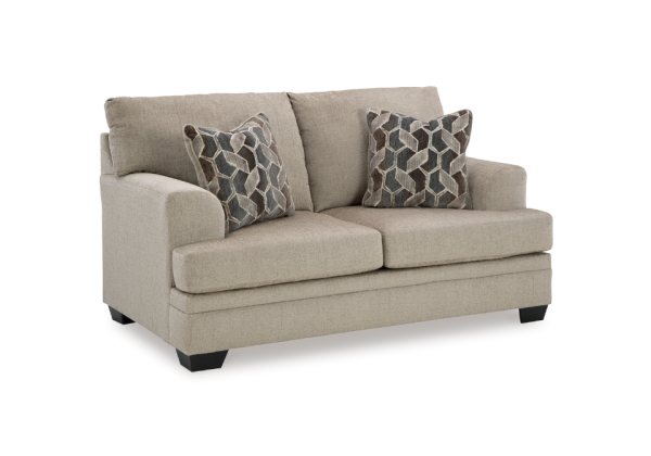 Stonemeade Taupe Loveseat - Image 3