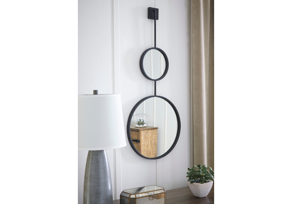 Brewer Black Accent Mirror
