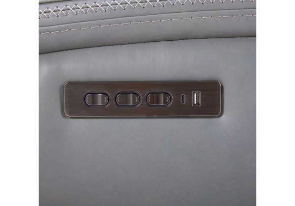 Cooper Blue Gray Power Reclining Sofa - Image 9
