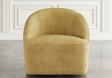 Alternative view of Lulu Gold Swivel Accent Chair