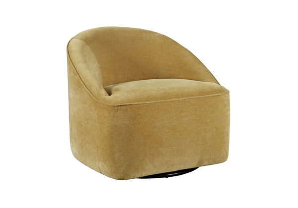 Lulu Gold Swivel Accent Chair - Image 4
