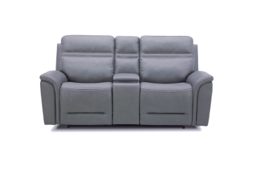 Alternative view of Cooper Blue Gray Power Reclining Loveseat