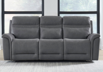 Alternative view of Cooper Blue Gray Power Reclining Sofa Set