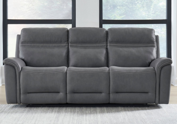 Cooper Blue Gray Power Reclining Sofa Set - Image 2