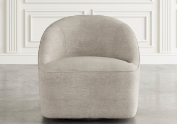 Alternative view of Lulu Taupe Swivel Accent Chair
