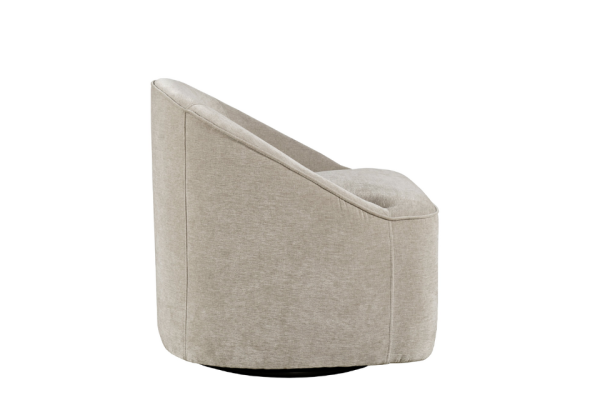 Lulu Taupe Swivel Accent Chair - Image 6